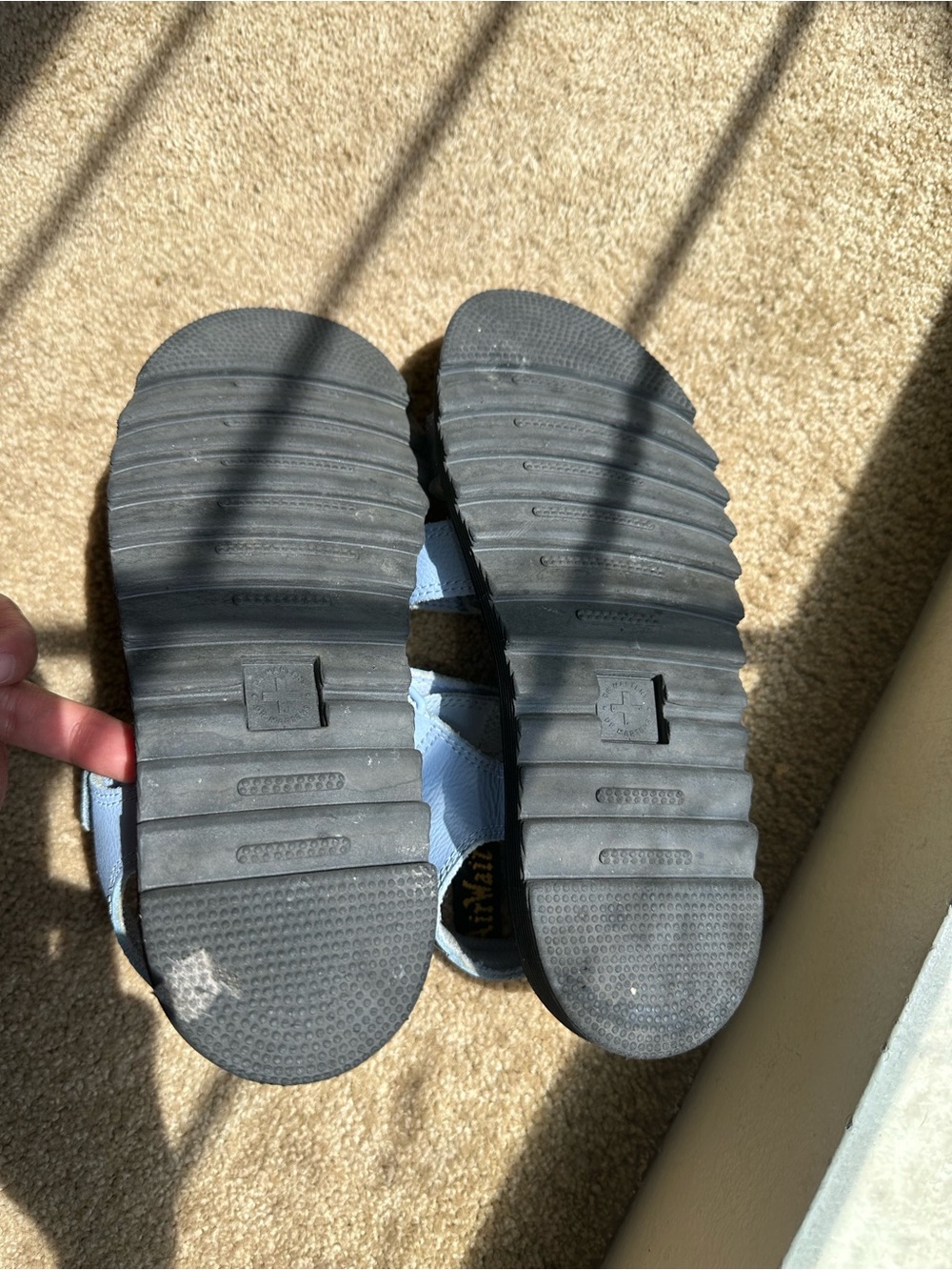 Dr. Martens Light Blue Triple-Strap Comfort Sandals - Picture 5 of 6